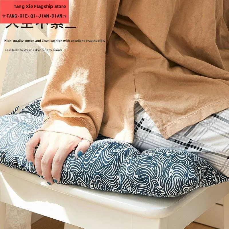 Thickened Cotton Pillow Insert Handmade Cotton Fiber Filling Office Chair Pad Cushion  Pad Backrest Home Decorative Pillow