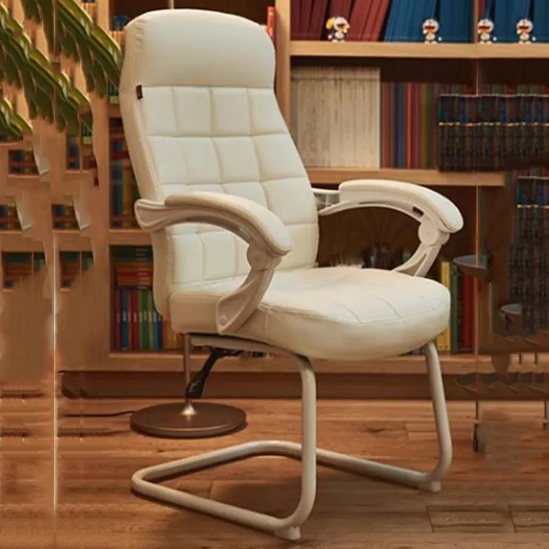 Executive Computer Office Chair Generic Relax White Living Room Office Chairs Ergonomic Comfy Lazy Chaise De Bureaux Furniture