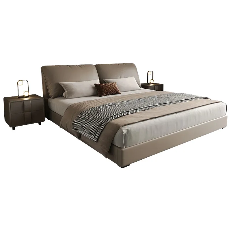 

Leather bed storage double leather art wedding soft bag bedroom simple multi function