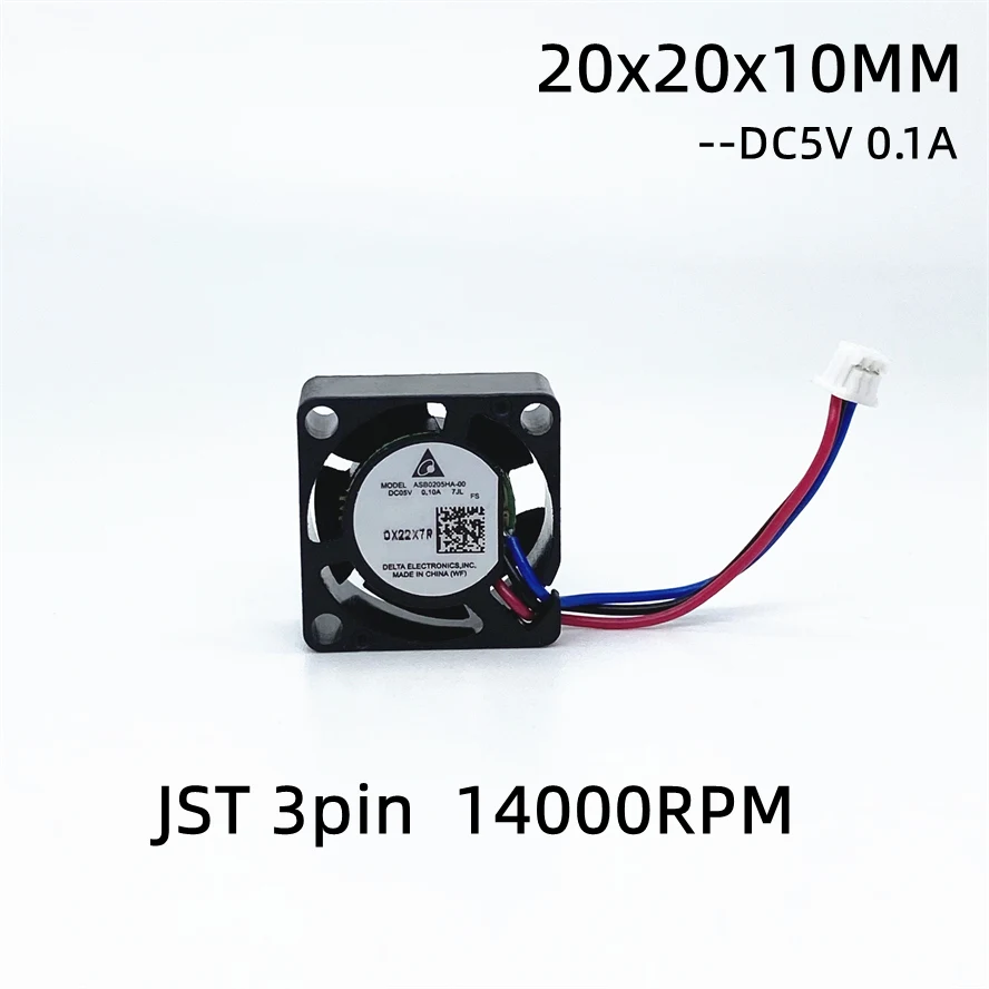 2010 Detla 20MM 2cm DC5V Cooling Fan 20x20x10mm Mini Cooling Fan 19000RPM Mini Fan 3Wires FG