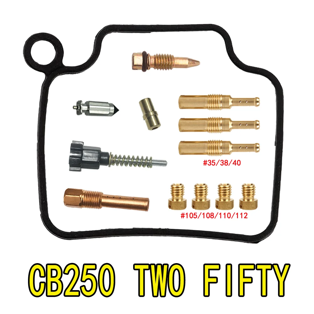 HONDA CB 250 TWO FIFTY Carburetor Repair Kit CB250 1991-1992 1998-2004 Single Carb Float Diaphragm Parts