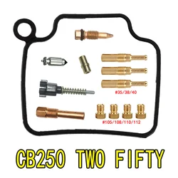 HONDA CB 250 TWO FIFTY Carburetor Repair Kit CB250 1991-1992 1998-2004 Single Carb Float Diaphragm Parts