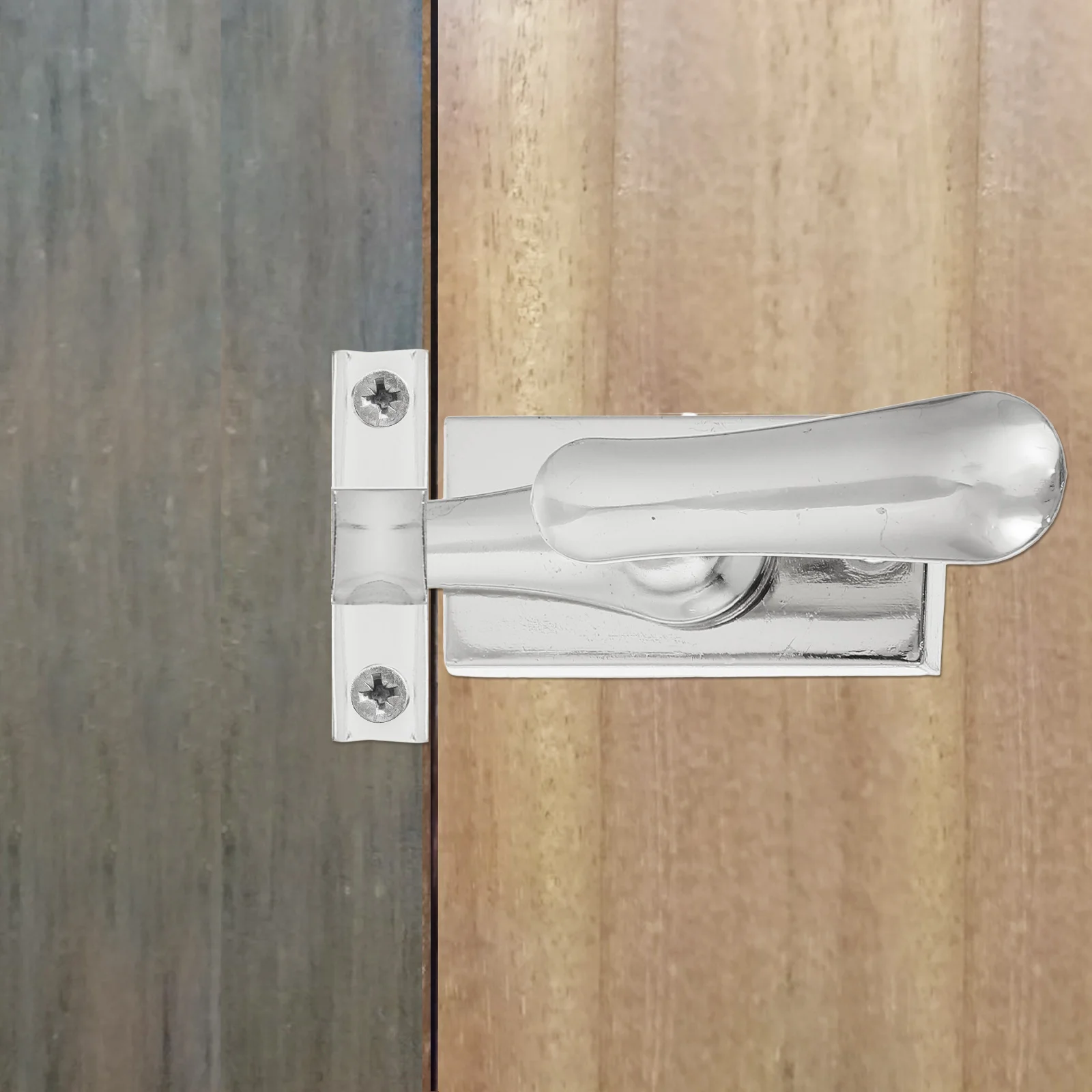 

1pc Zinc Alloy Bolt Heavy Duty Security Lock For Wood Door Home Hotel Use Sturdy Metal Latch Simple Installation Solid Wooden