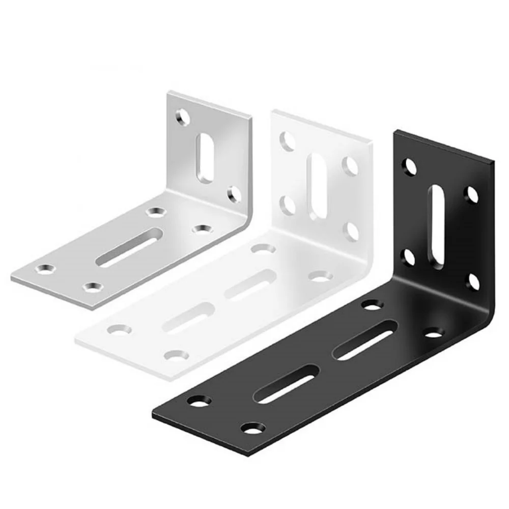 2Pcs L Shaped Corner Code 90 Degree Corner Bracket Laminated Furniture Plate Right Angle Bracket Cabinets Cabinet Connectors