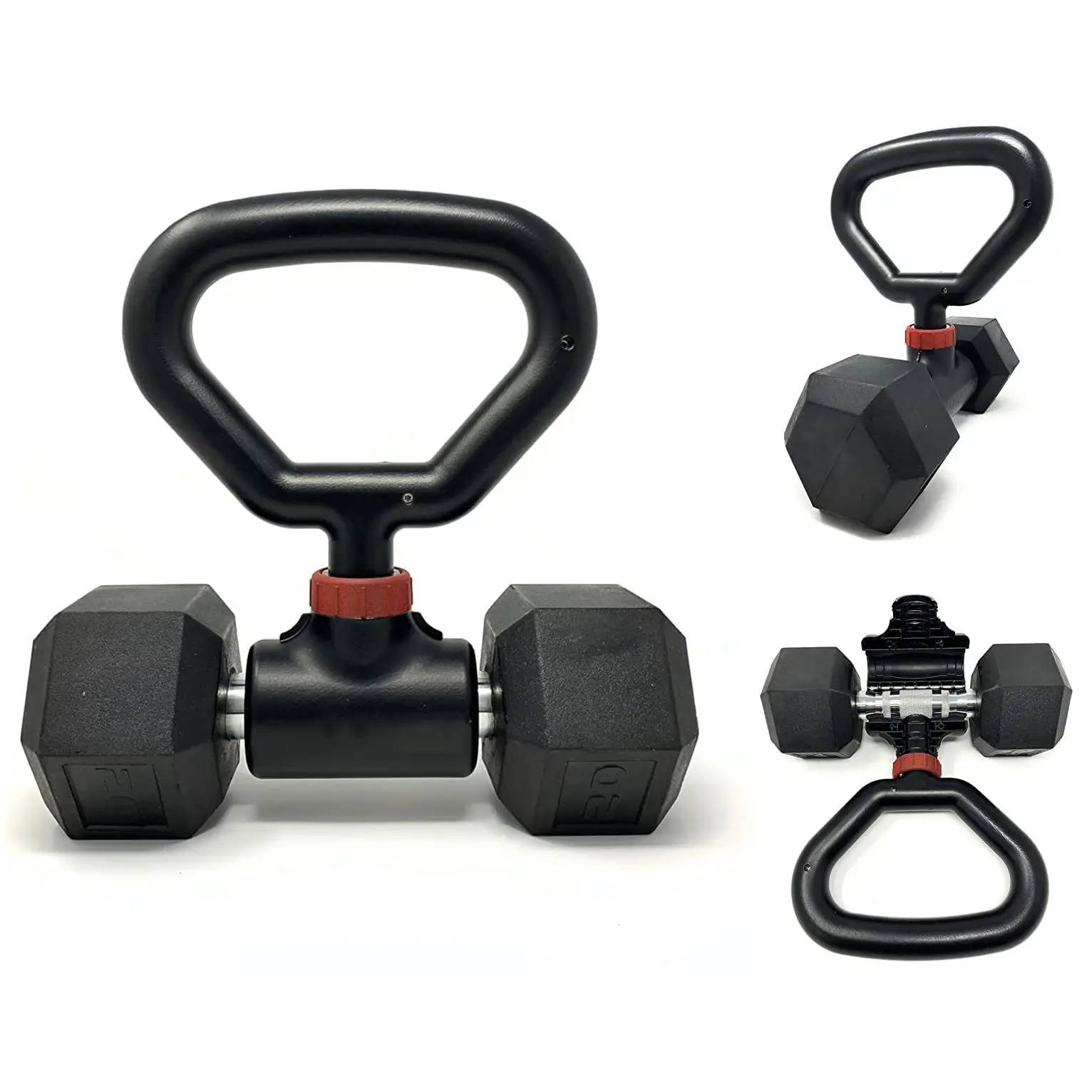 Dumbbell Converter - Convert Dumbbells to Barbell Set and Kettlebell for Home Fitness - Adjustable & Up to 200 lb Capacity Weigh