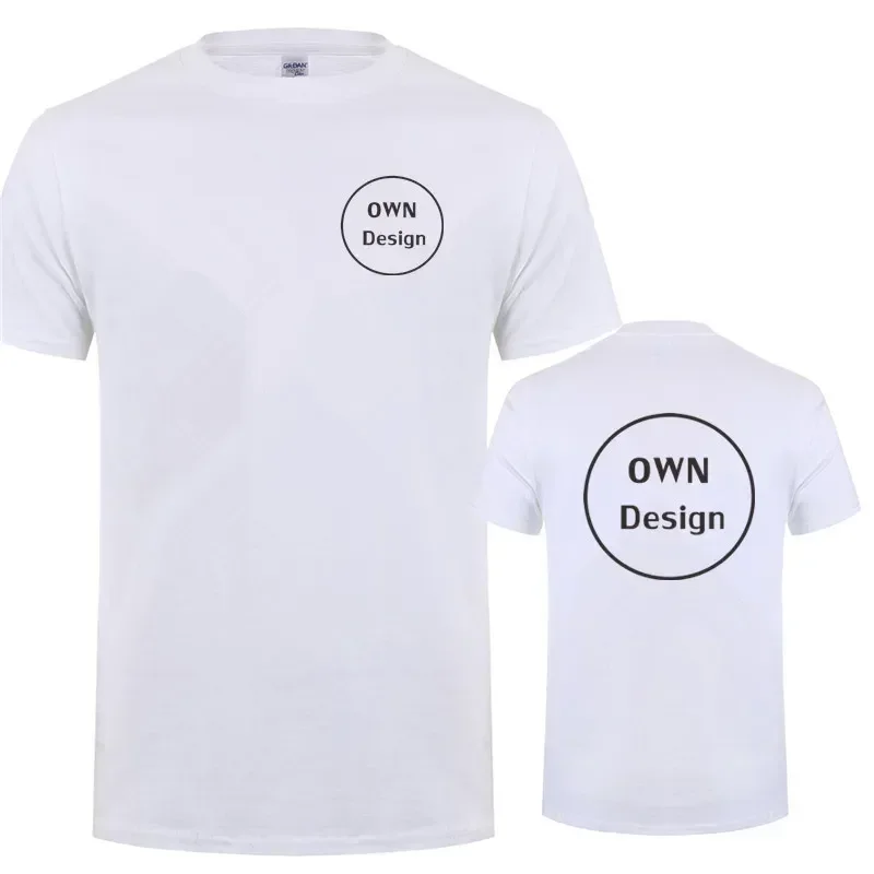 Custom Design T Shirt Your Own Logo Men Casual Tees Short Sleeve Cool Tops Customized Tshirt ( Modal Material)