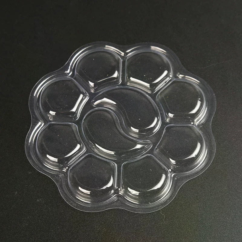 20pcs Disposable Gouache Oil Painting Palette Plum Blossom Shape Painting Art Palette Washable Watercolor Paint Palette