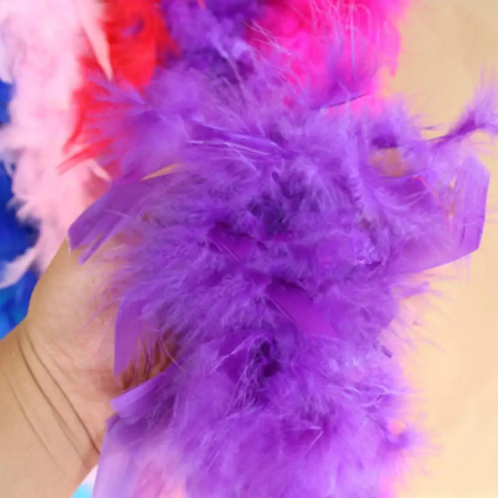 Горячий шарф с куриными перьями, сверкающий шарф с блестками и перьями для вечеринок для взрослых, сценических выступлений, длина 2 метра, пушистый праздник