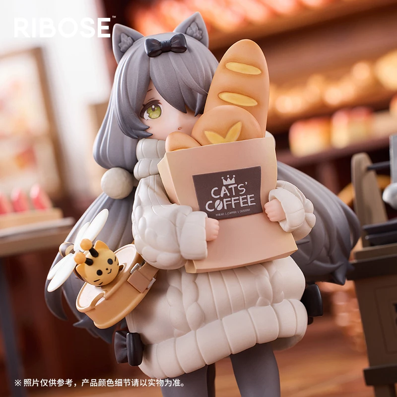 

Spot Ribose Dlc Meow Town Series «Bread House» Клиент Cat Shop Assistant Cat Cute Q-Version подарок на день рождения с героями мультфильмов ручной работы