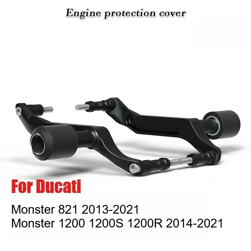 

Ползунки рамы, защита от столкновений для Ducati Monster 821 2013-2020 Monster 1200 1200S 1200R 2013-2020, защита от падения двигателя