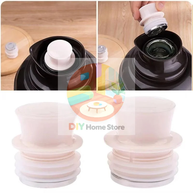 Leakproof Thermos Bottle Stopper Food Safe Silicone Steel Kettle Cover Replacement Accessories for Vacuum Flasks