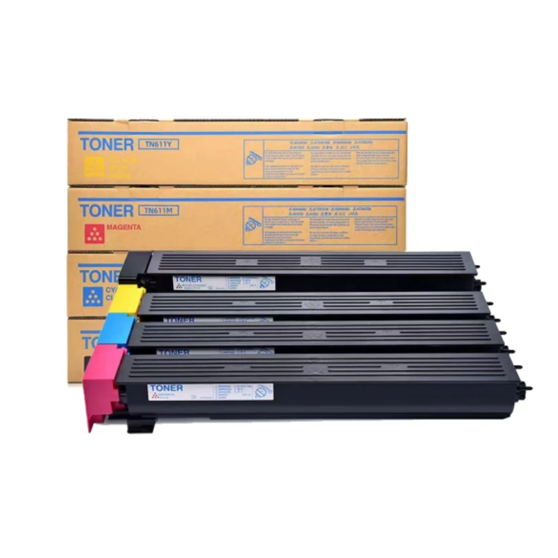1 ชุด TN611 ตลับหมึกสําหรับ Konica Minolta Bizhub C451 C550 C650 คุณภาพสูงใช้งานร่วมกับสี