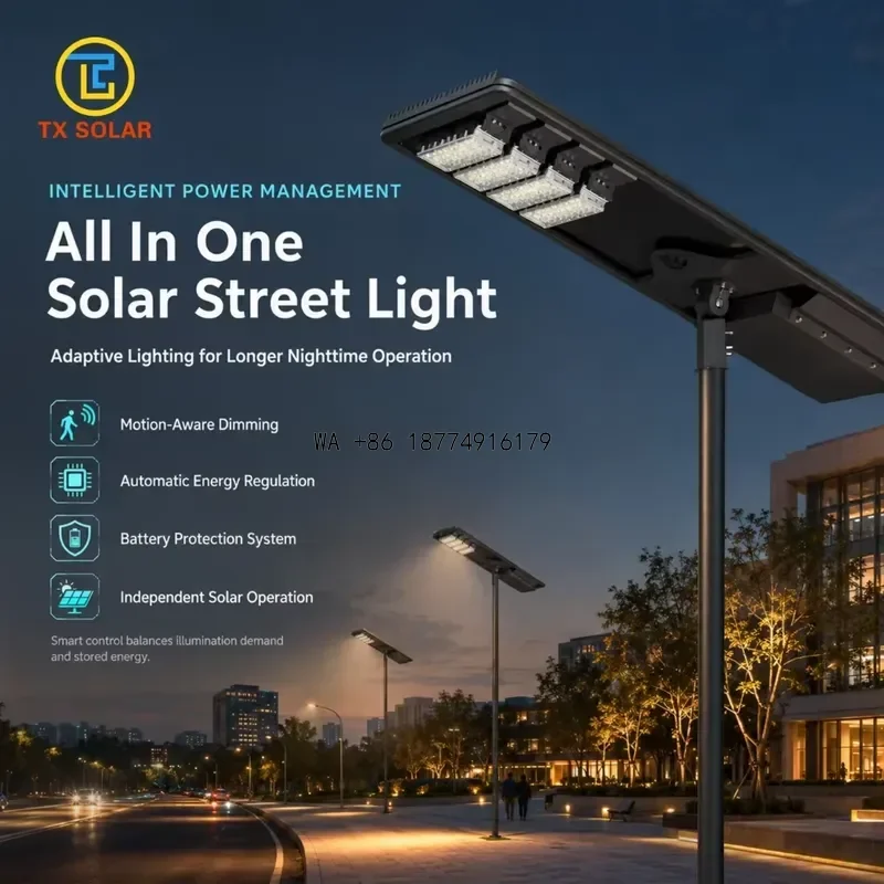 wmwmnu Large Stock 30W 60W 80W 100W Human Sensor Integrated Solar LED Street Light for Residential Community Sidewalk