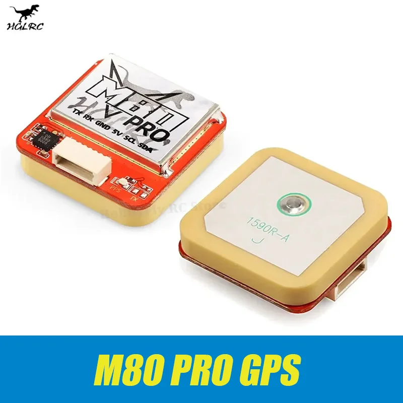 

HGLRC M80 PRO M80PRO GPS QMC5883 Компас с ГЛОНАСС GLILEO QZSS SBAS BDS Формат приема 5 В Мощность для FPV RC Racing Drone