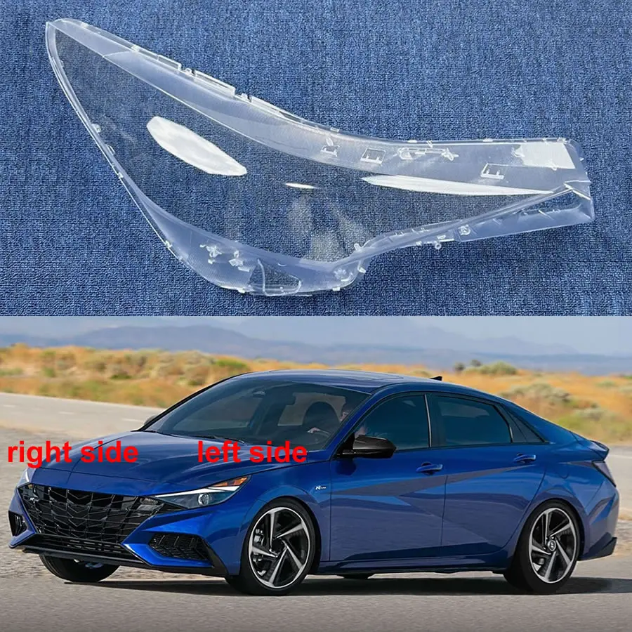 

For Hyundai Elantra (Overseas Version) 2020 2021 Headlight Housing Shell Lamp Shade Lens Transparent Headlamp Cover Plexiglass