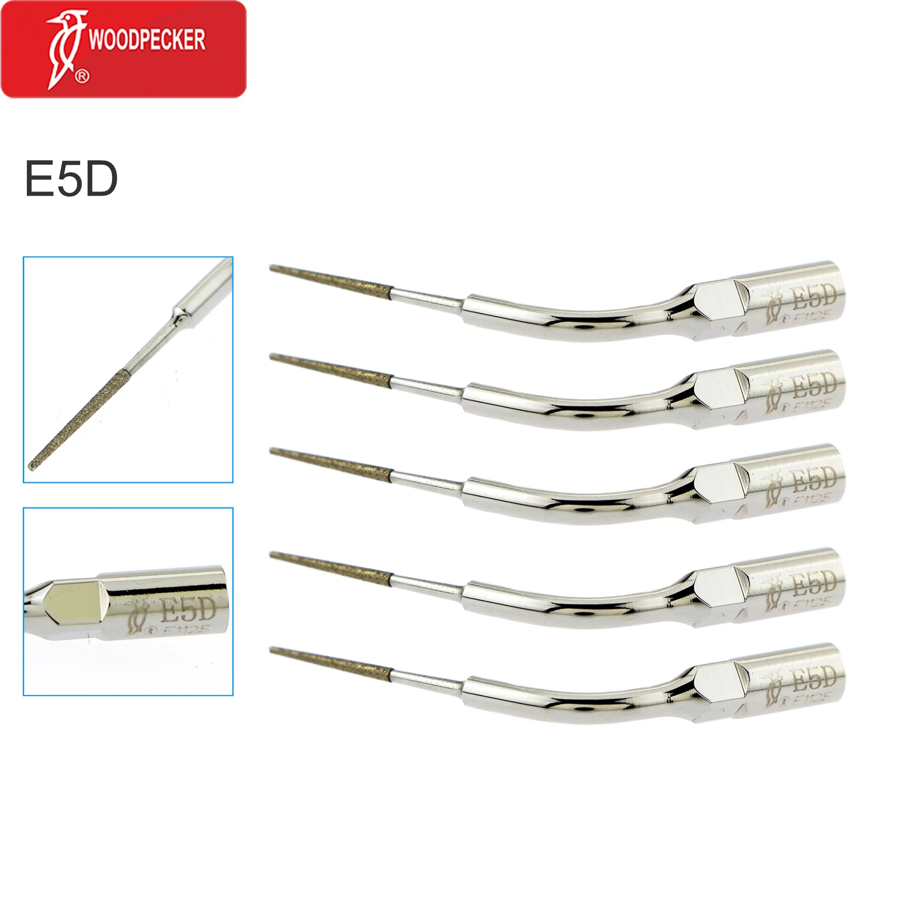 

E5D 5× Dental Ultrasonic Scaler Perio Scaling Work Tips Fit EMS/Woodpecker