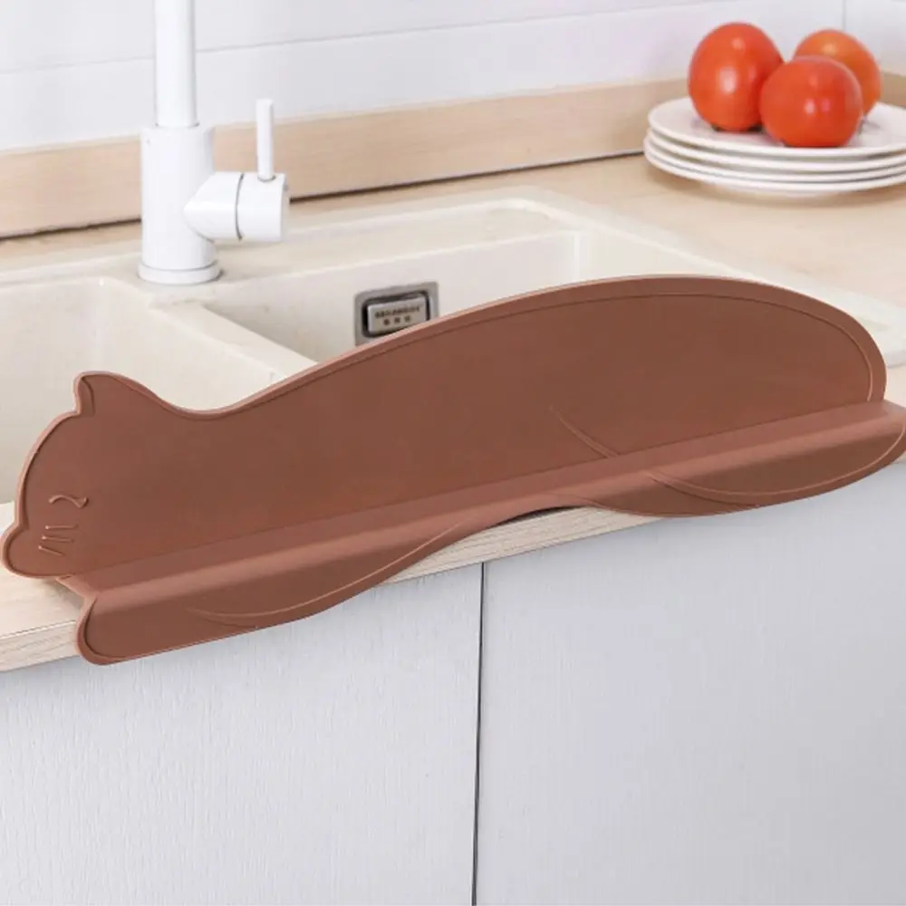 

Soft Silicone Water Baffle Cute Household Sink Splash Guard Practical Suction Cup Base Sink Flap Block Kitchen Gadgets