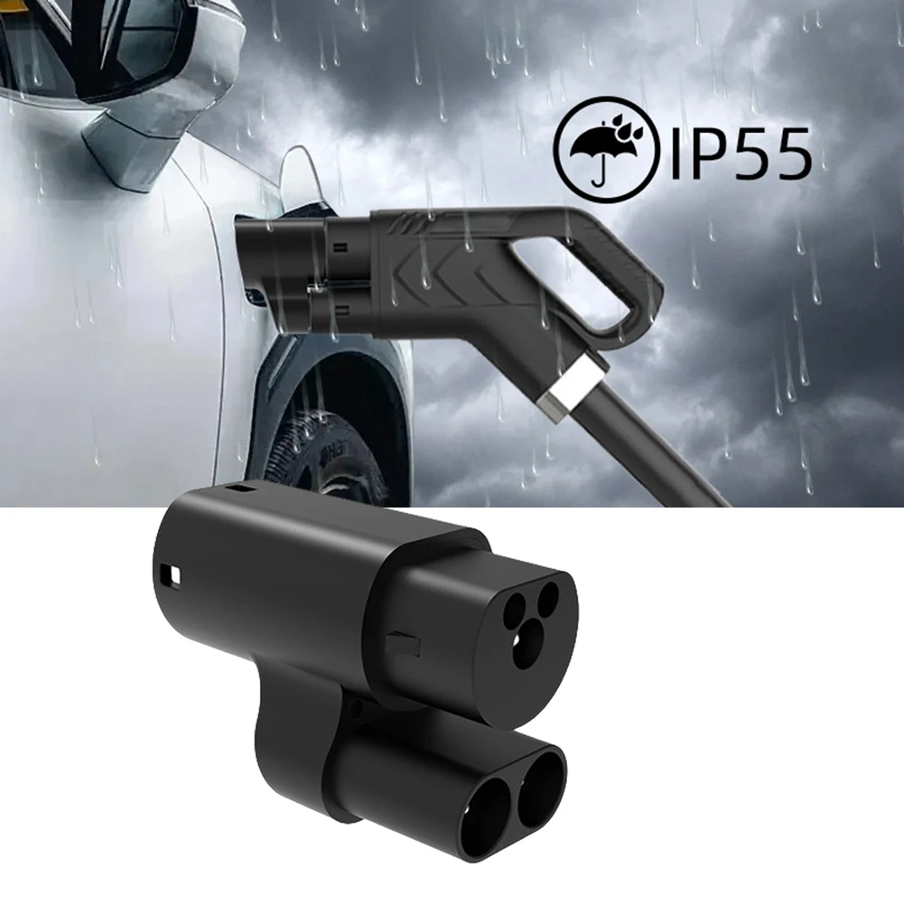 Durable-Type 2 Plug DC EV Charging Connector Adapter For Tesla 15-19 CCS2 - CCS2 To Type 2 Fast Charging Adapter Connect