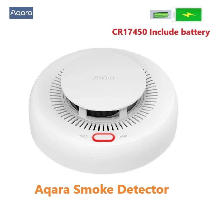 Aqara Rauchmelder Sensor Feueralarm Zigbee 3.0 Monitor Tonalarm Home Security APP Funktioniert mit Xiaomi Mi Home Homek APP