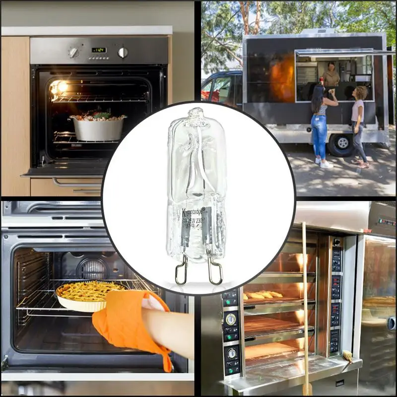 G9 Oven Licht Hittebestendige Duurzaam Halogeen Lamp Voor Koelkasten Ovens Fans 40W 500 ℃ Pin Lamp