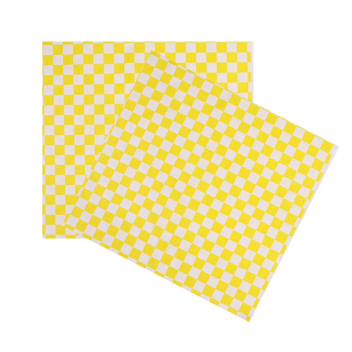 

100pcs Plaid Pattern Baking Oil Paper Grease Proof Food Wrapping Sheets For Pizza Fried Beef Jerky