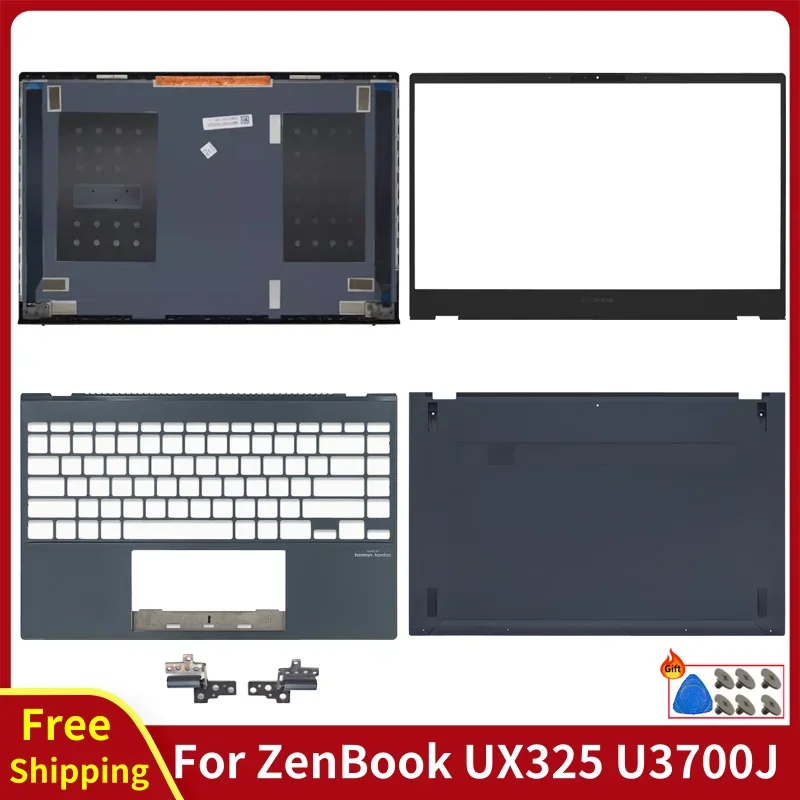 For ZenBook UX325 UM325U UX325J U3700J Laptop LCD Back Cover Front Bezel Palmrest Bottom Case Hinge Computer Replace Accessories