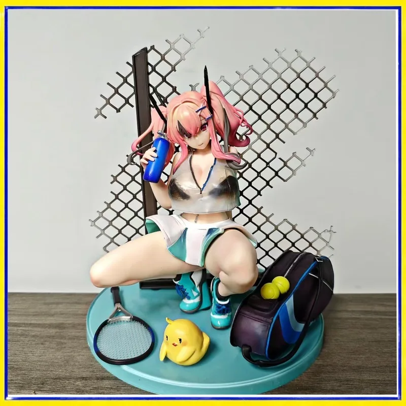 

Azur Lane Bremerton Hot Tennis Practice Squatting Pose Figure Model Statue Boxed Collectible Gift For Fans Anime Girl PVC Toy