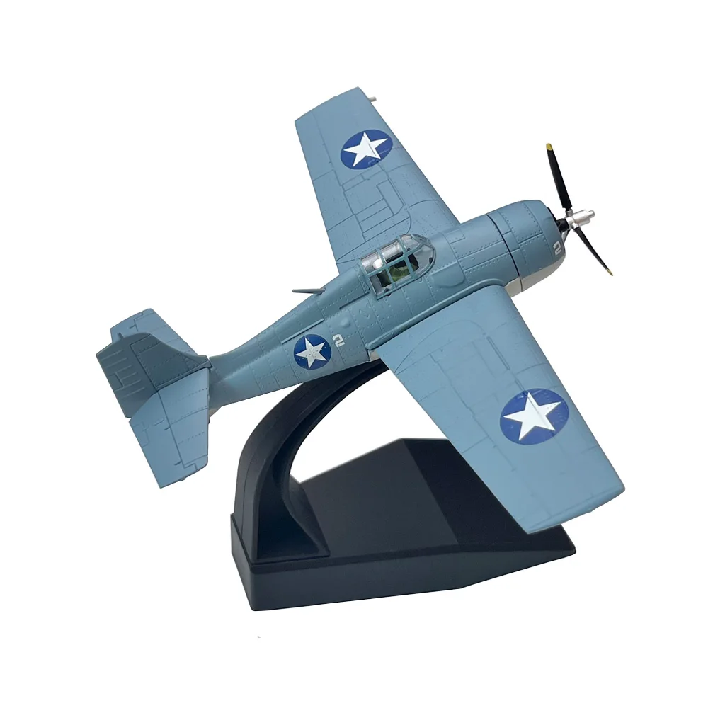 1/72 skala US Grumman F4F Wildcat Fighter Diecast pesawat logam Model pesawat terbang koleksi anak-anak hadiah ornamen mainan