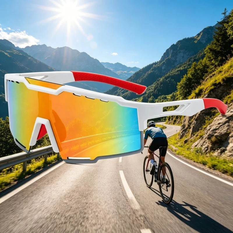 

Iridescent Fashion Cycling Glasses Outdoor Sunglasses Windproof Sun Protection Sport Mountain Bike Road Goggles Bicycle Eyewear