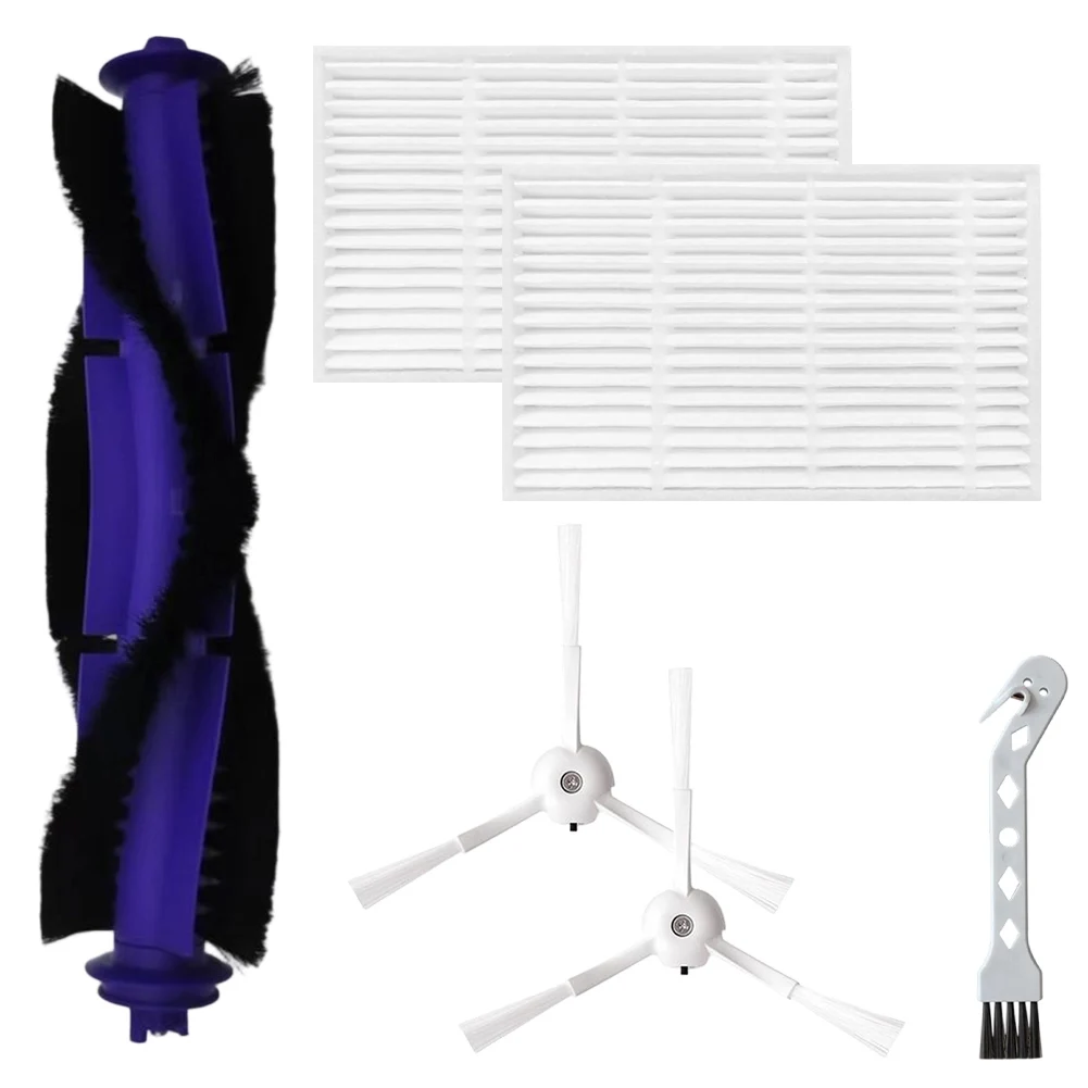 1 Set Main Side Brush for Filter For Narwal For Freo S Robot Vacuum Cleaner Easy To Install Long-lasting Performance