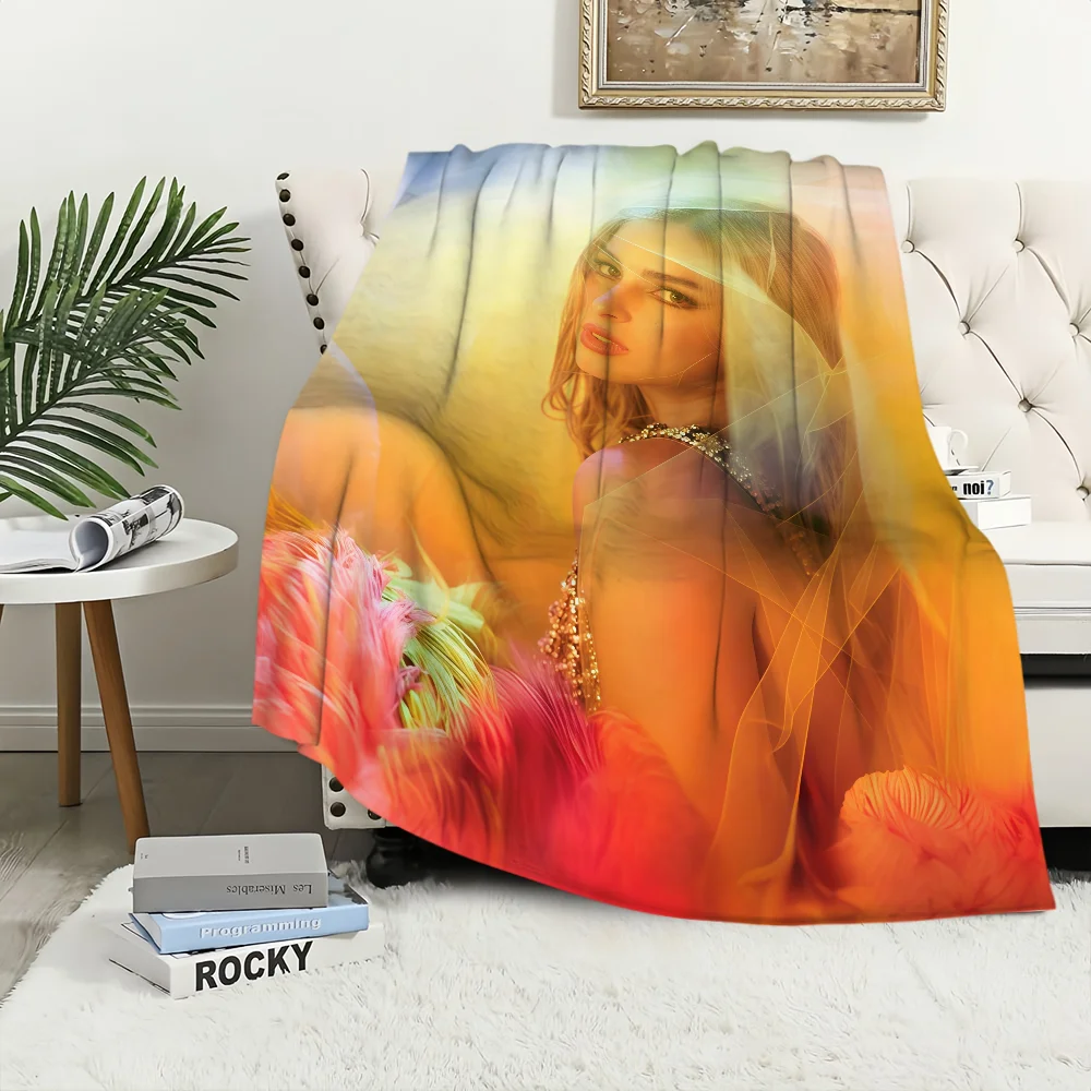 المغني أ-أديسون راي أديسون بطانية الفانيلا الدافئة الراحة لينة بطانية قطيفة للنزهة سرير الأرائك المنازل وغرف النوم