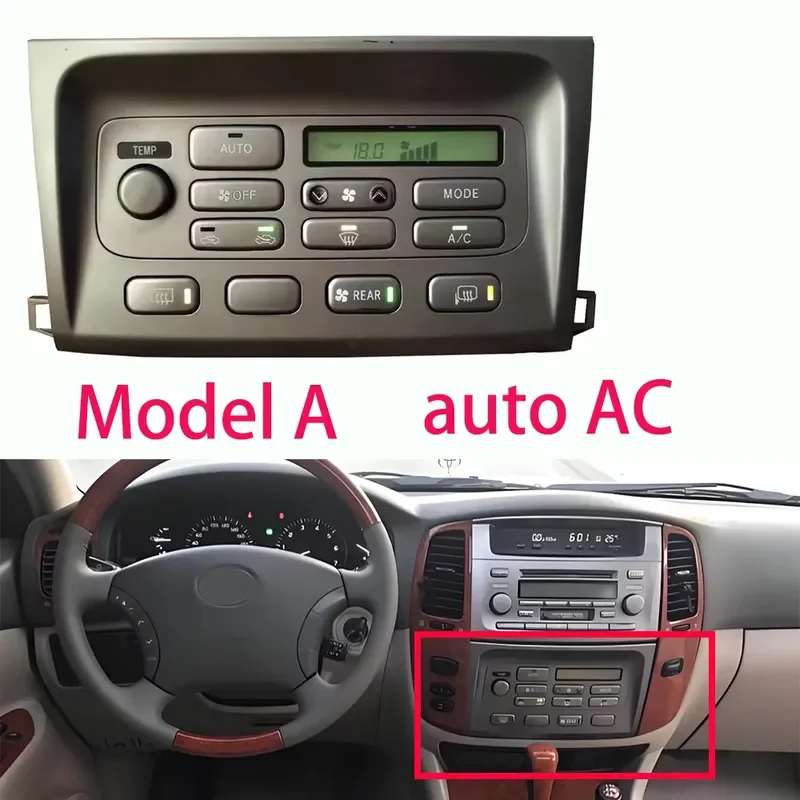 For Toyota Land Cruiser 4500 4700 HDJ100 Dashboard Central Air Conditioning Control Panel 55900-6A040 Auto AC Climate Switch