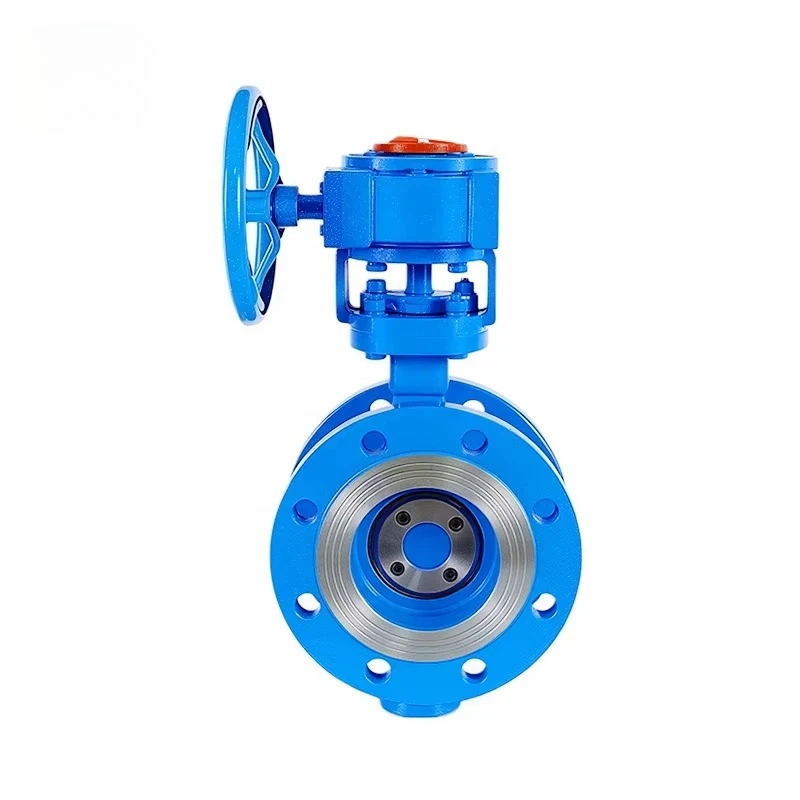 WCB Gear Operated Triple Offset Flanged Butterfly Valve for High Temperature Steam, Oil