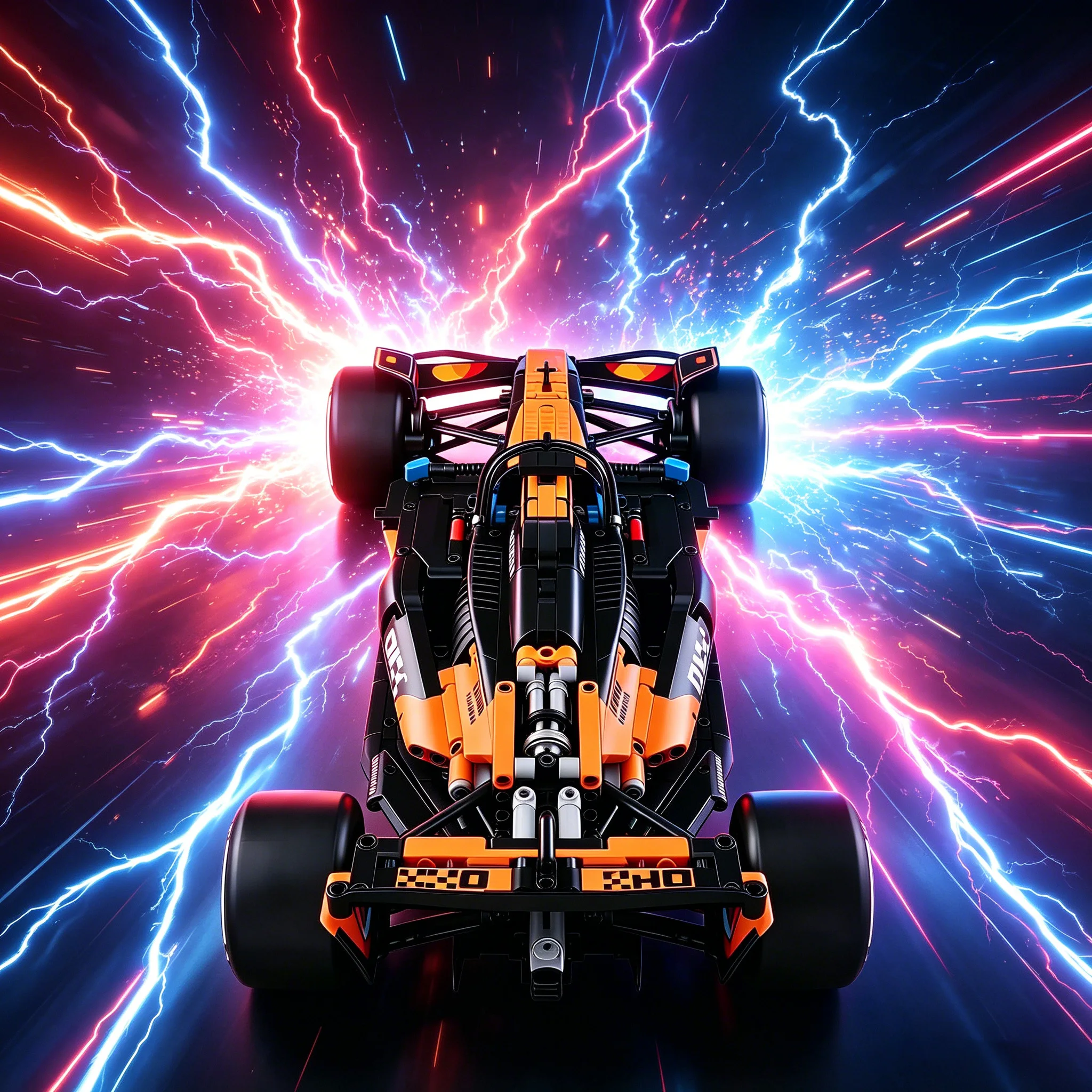 1675pcs New Technical Classic Series 1:8 Formula Team Racing Car Building Blocks Model Toy, Festival & Birthday Gift for Kids view 3