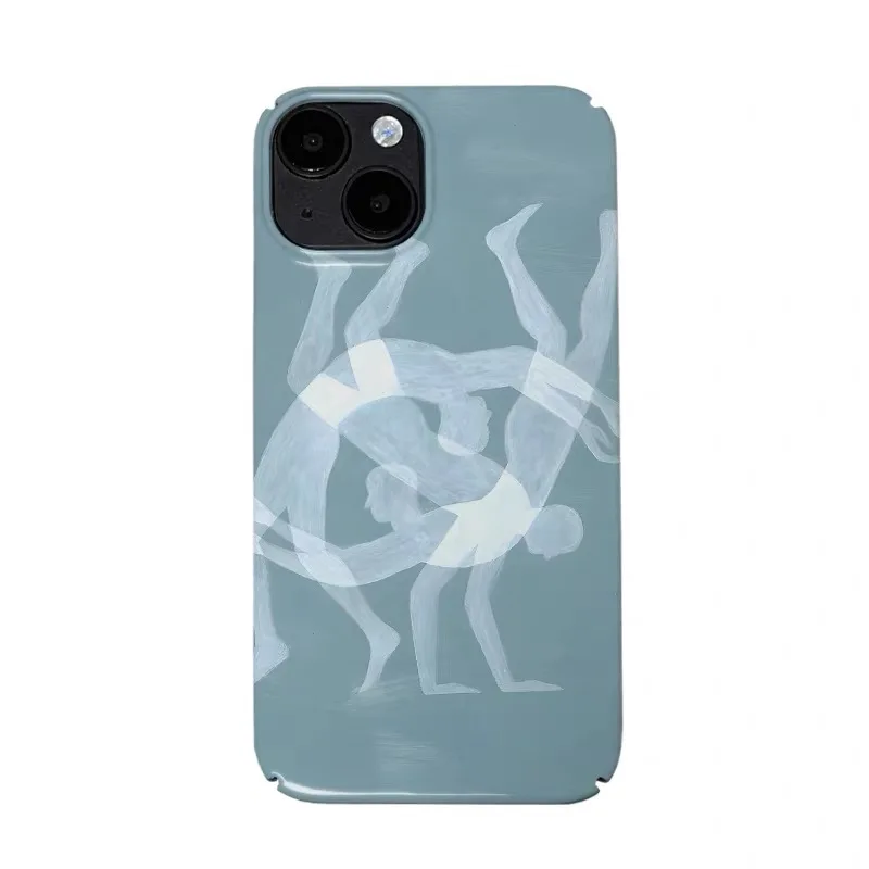 

Green Shadow Graffiti Character Phone Case for IPHONE 17 Air 16E 15 PROMAX 14 Plus 13 12 MINI 11 16Plus XR Acrylic Phone Cover