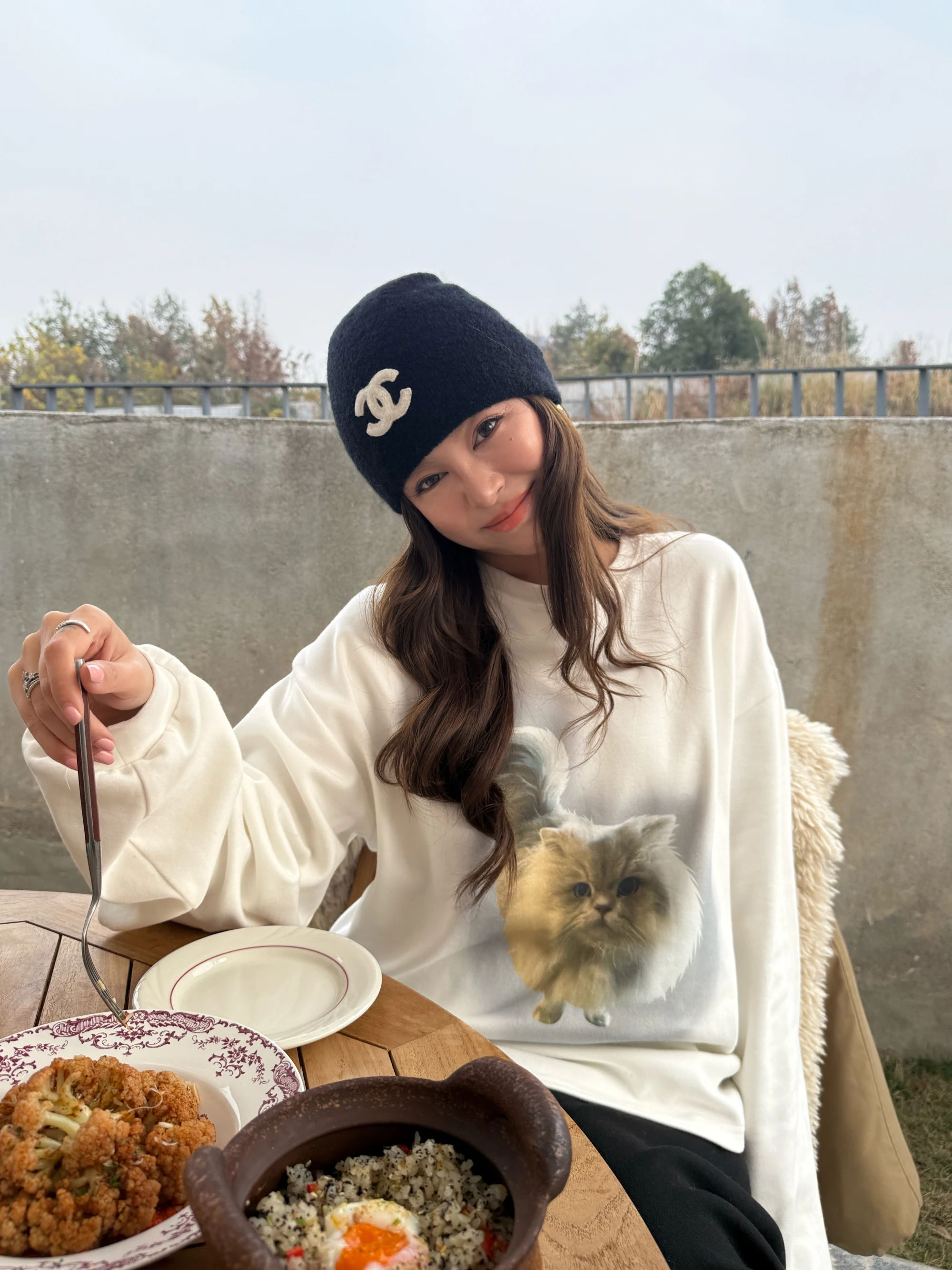 

Женская футболка Long Sve round Ne с принтом Fce, удобный дышащий повседневный топ свободного кроя на осень-зиму