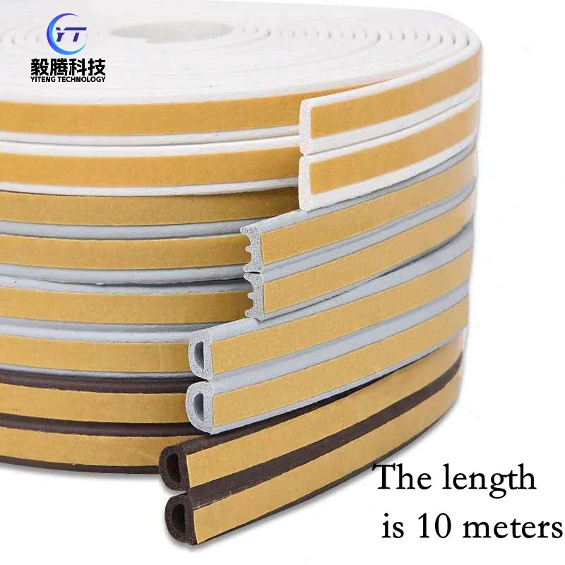 Sealing strip window seam windproof, warm and soundproof, self-adhesive adhesive strip