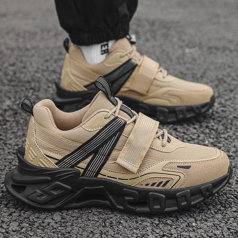 

Men White Casual Shoes Thick Sole Running Shoe for Men Zapatillas Mens Sneakers Lightweight Comfortable Mesh Breathable Sneakers