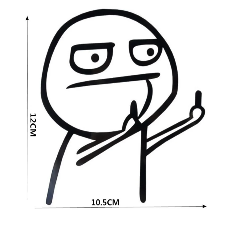 سيارة الكرتون JDM مضحك الأوسط ملصق لمرسيدس بنز C-CLASS 2007 1993 A E 2009 2002 2004 1997 #6