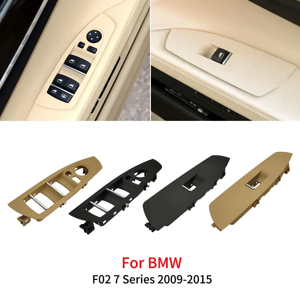 

LHD For BMW F01 F02 Car Front Left Right Window Lifter Switch Outer Frame Panel Cover For BMW 7 Series F01 F02 730i 740i 750i