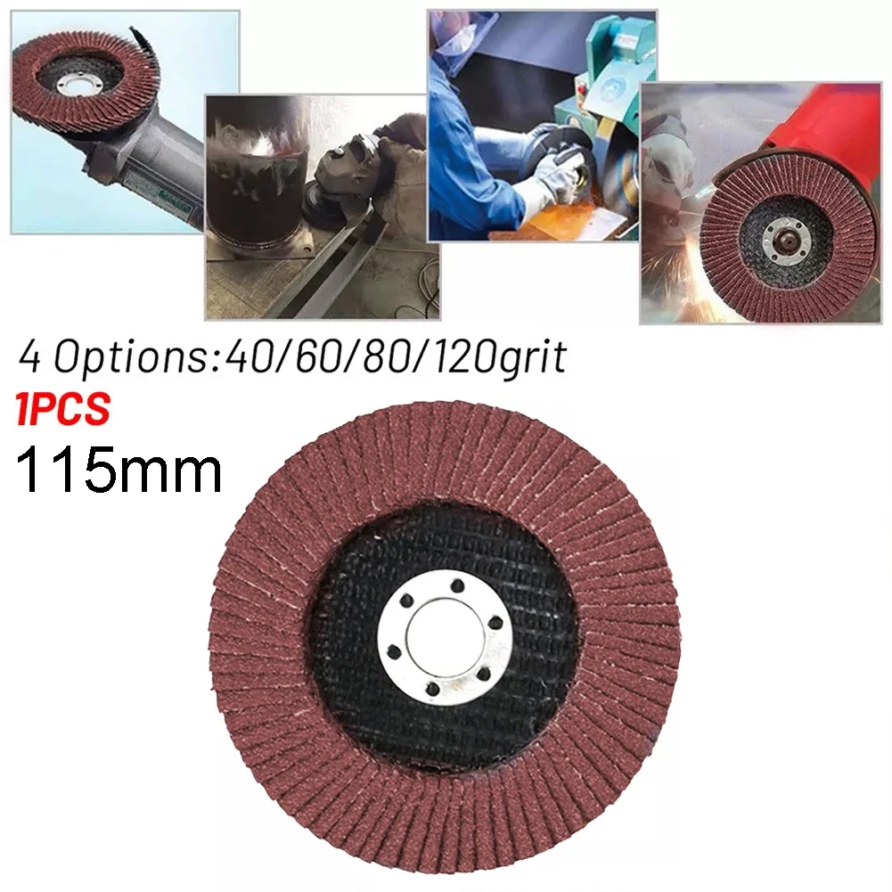 

Sanding Discs 115mm/4.5 Flap Discs Angle Grinder Sanding Tool 40/60/80/120 Grit Grinding Wheel Flap Disc Zirconia Polished Disc