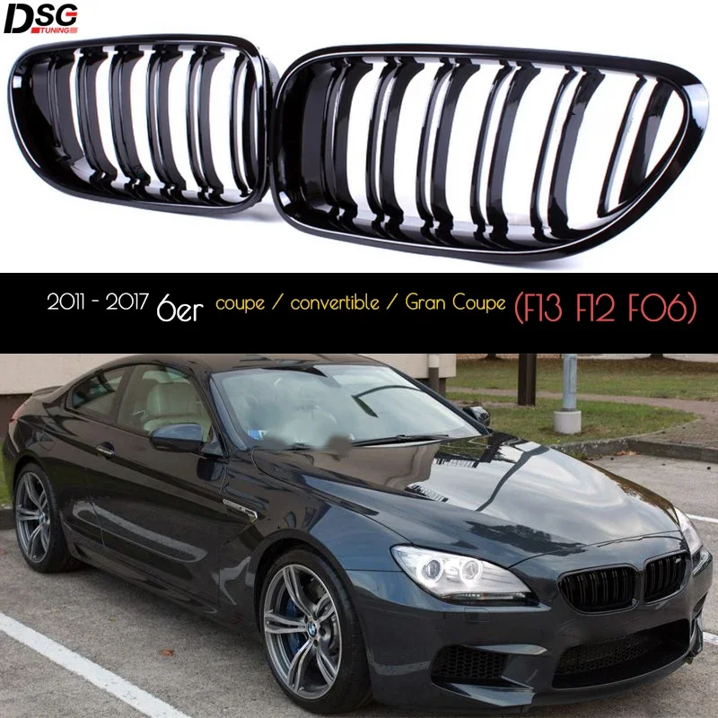 

Глянцевая черная передняя решетка автомобиля подходит для BMW 6 серии F06 F12 F13 и Theiir M6s Решетка переднего бампера из АБС-пластика, идеальная посадка