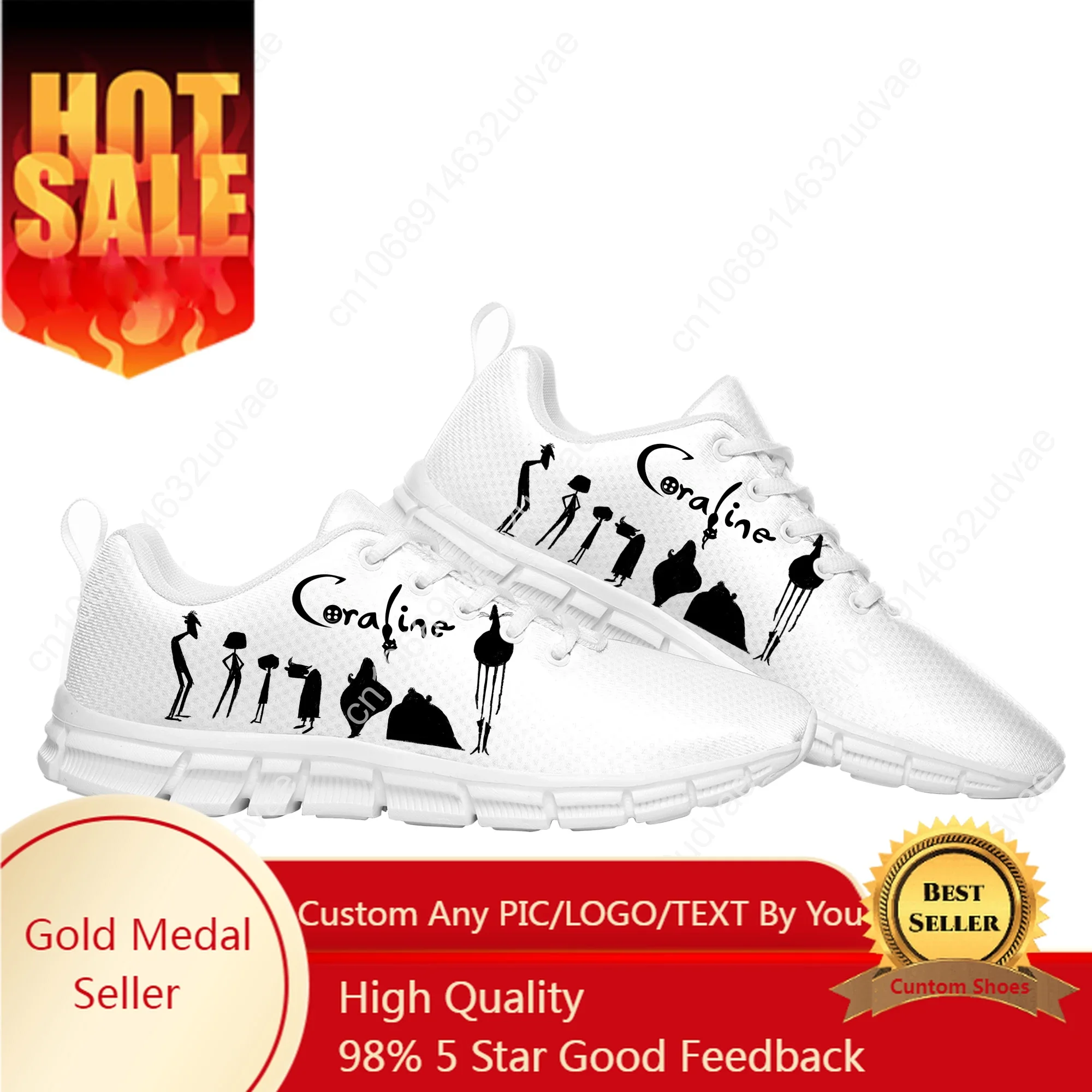 

Coraline The Secret Door Sports Shoes Mens Womens Teenager Customized Sneakers Casual Custom Made Shoe High Quality Couple Shoes