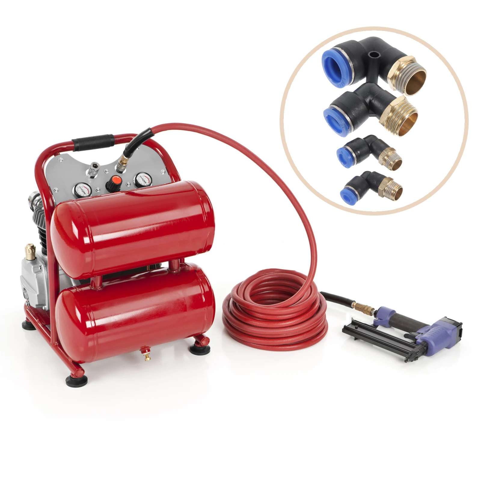 

1 set 1 set Pneumatic Quick Connectors Threaded Straight Air Fittings PC4 M6 8 8 10 10 04 Copper