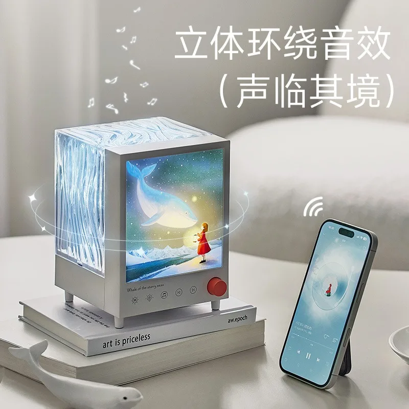 Atmosphere Projection Lamp Creative Romantic Night Light For Bedroom Bedside Indoor Home Party Decoration Soft Ambient Lighting