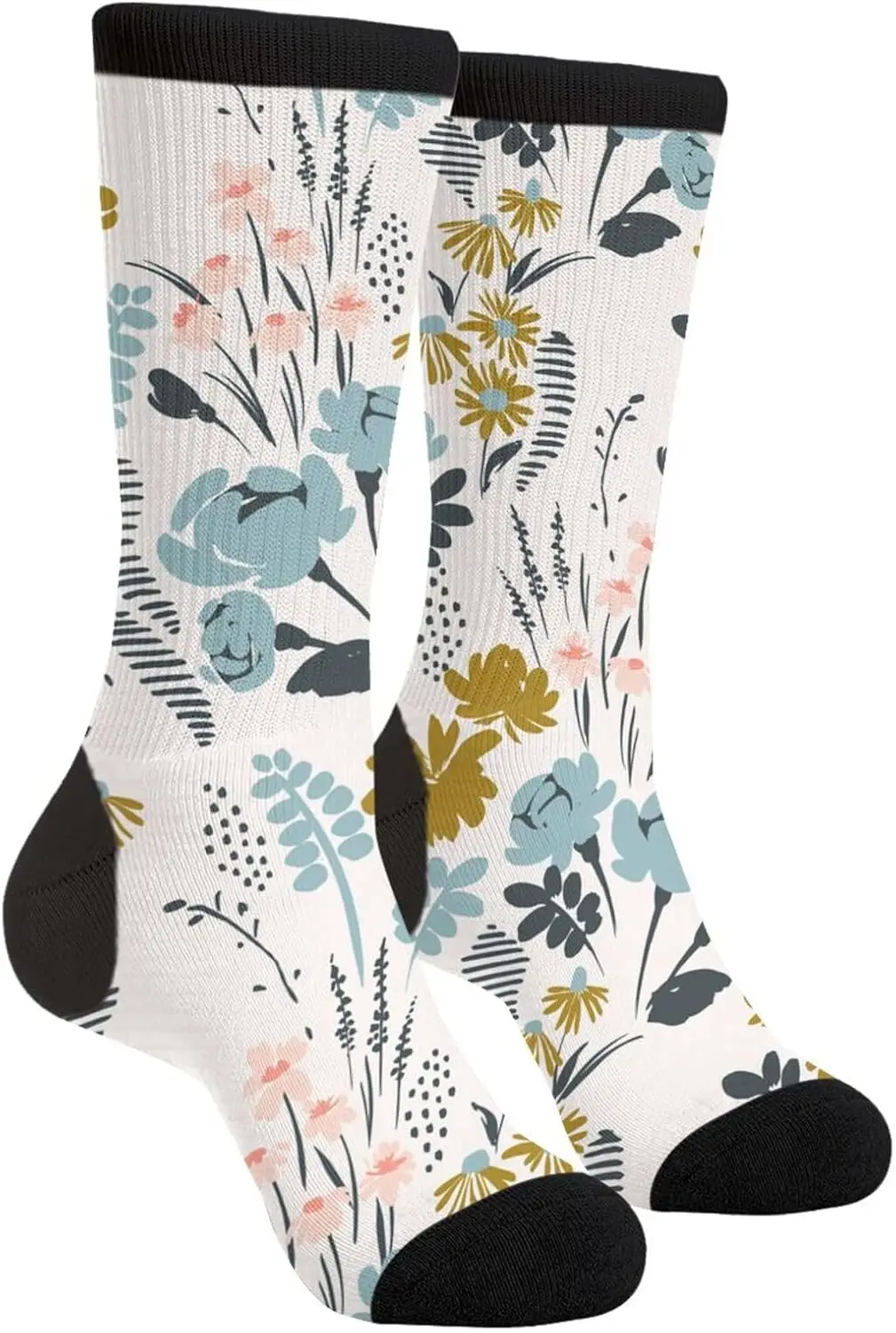 

Yaateeh Cute Axolotl Funny Novelty Socks Unisex Crazy Crew Dress Socks