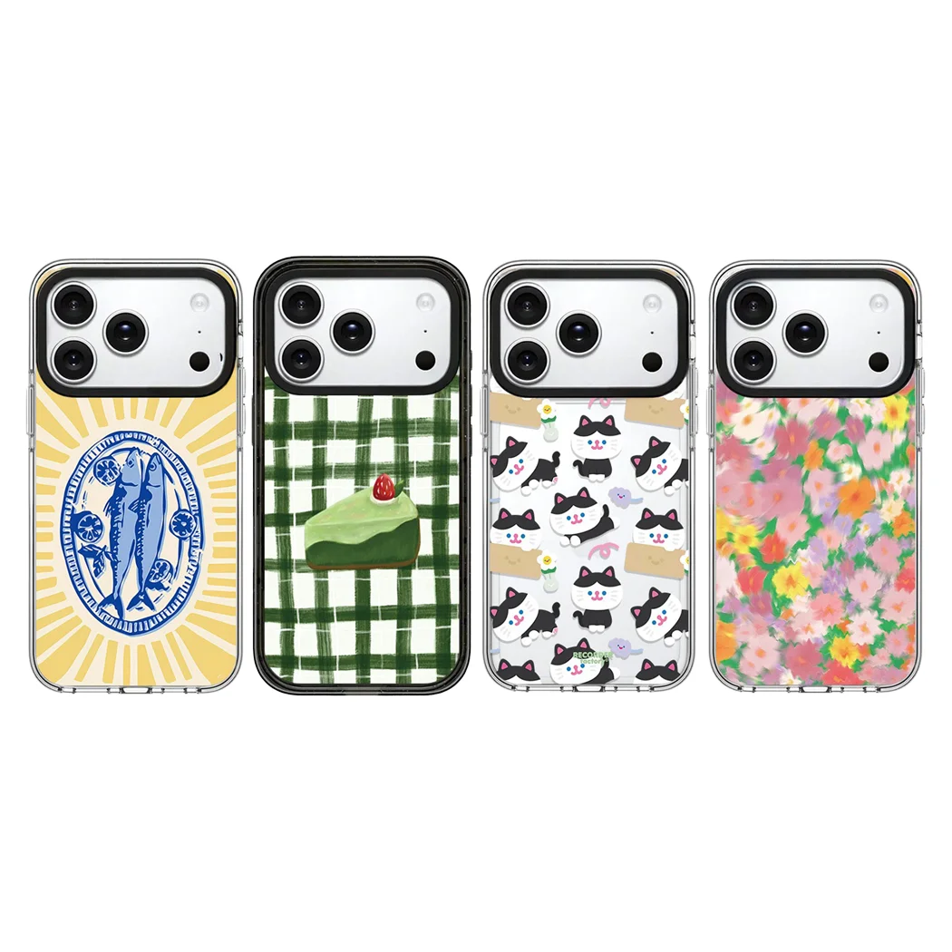 

Green Cake Acrylic Border Magnetic Case: Compatible with IPhone 17 16 15 14 13 12 Pro Max 17 Air