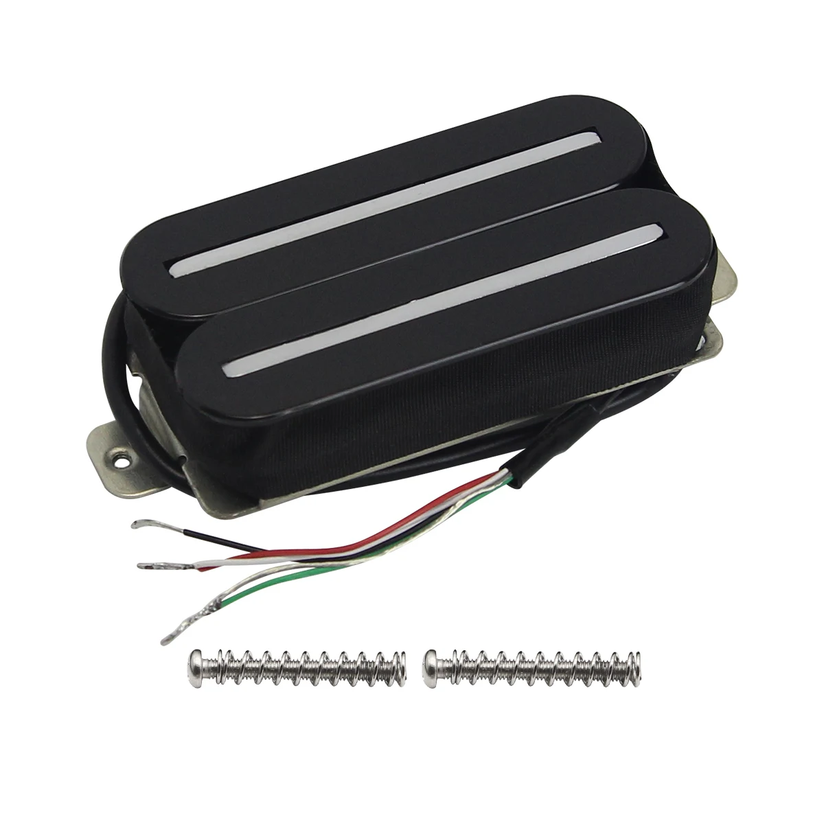 FLEOR Ceramic Electric Guitar Hot Dual Rails Pickup Humbucker Pickup 14K Black Guitar Parts