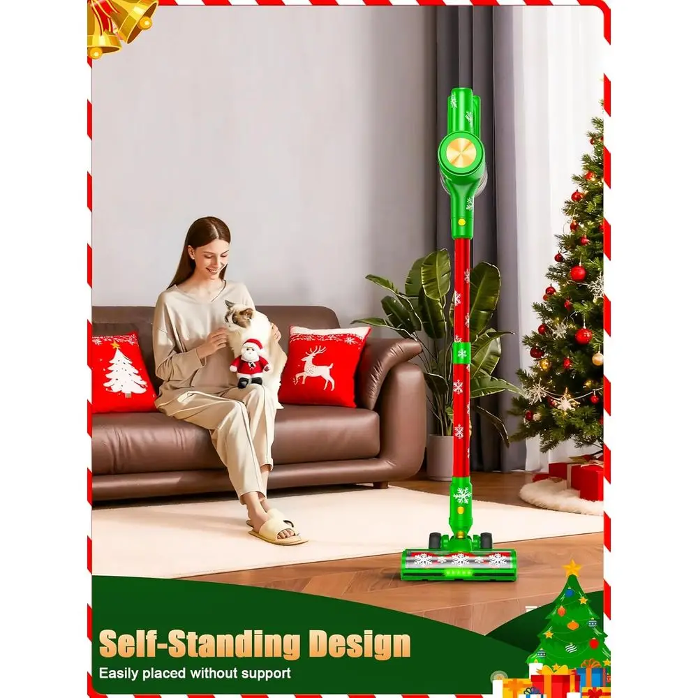 Wireless 500W Stick Vacuum Cleaner, 46kPa Suction, 55-Minute Runtime, LED Display, Anti-Tangle, Lightweight for Home Use