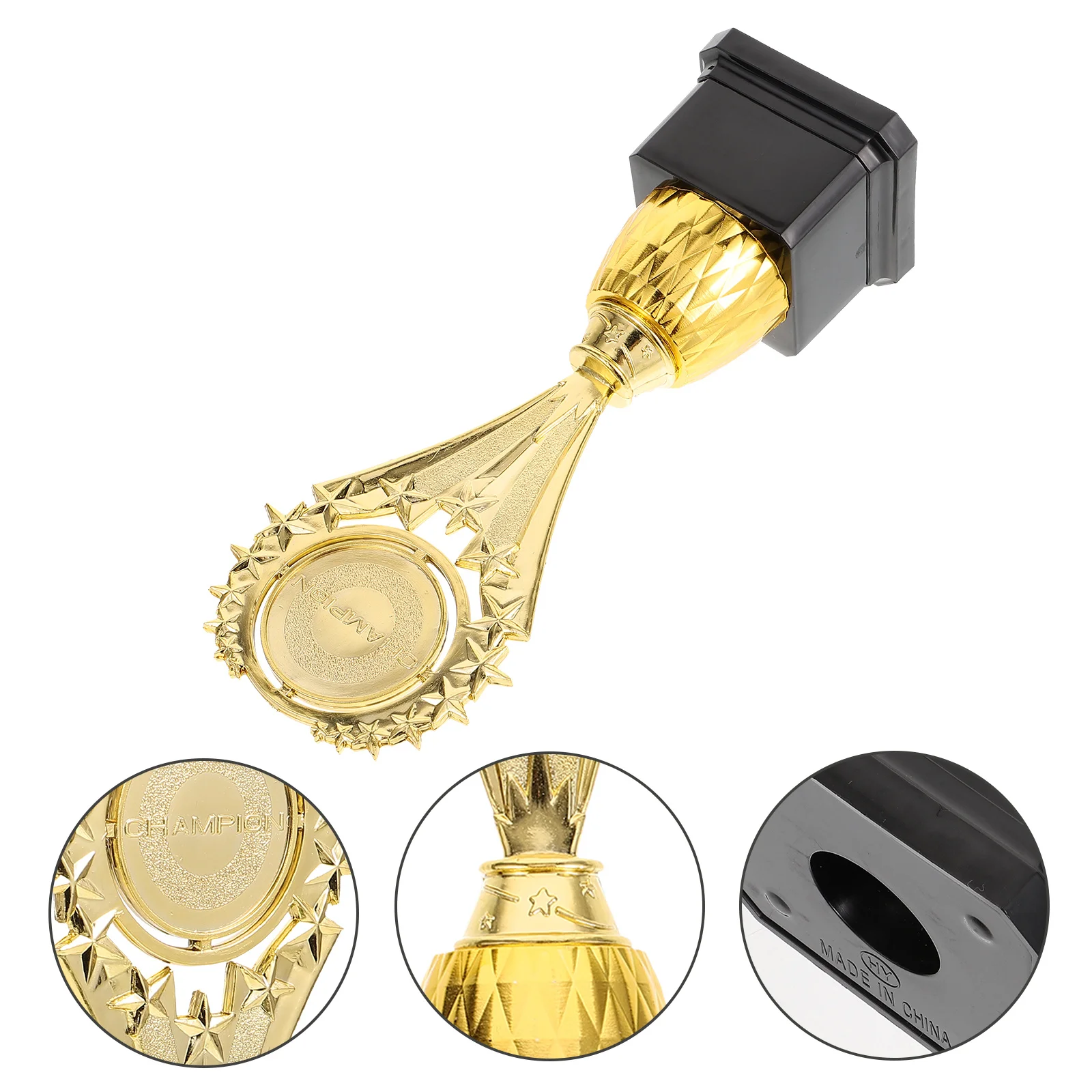 

Children Trophy Award Plastic Sturdy Comfortable Touch Compact Size for Competitions Sports Events Winner Prizes Game Awards